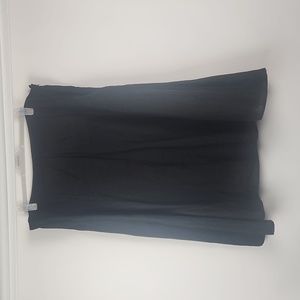 EILEEN FISHER 1X BLACK 100% IRISH LINEN LINED SKIRT